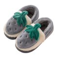 thumbnail image 3 of Vedolay Toddler Girls Slippers Plush Non-Slip Cute Slippers for Kids Warm Winter Shoes Grey,24, 3 of 5