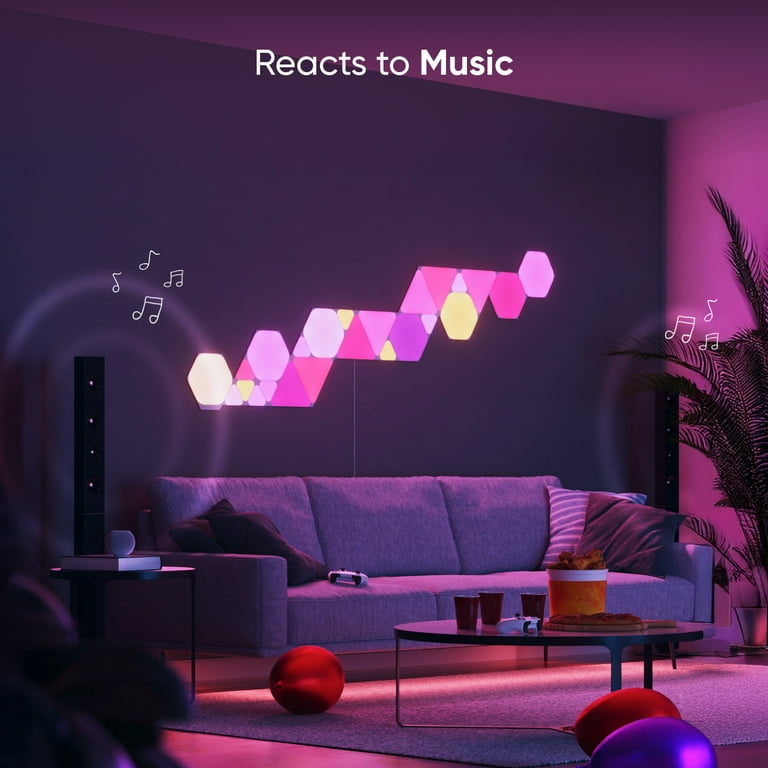 Nanoleaf Shapes Hexagons Smarter Kit (5 Panels) – Modular Wall