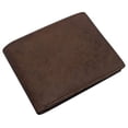 thumbnail image 4 of Men's Real Leather RFID Blocking Bifold Wallet Stylish Anti Theft Security With ID Window, 4 of 9