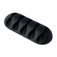 thumbnail image 4 of braveheart Silicone Cable Winder Desktop Management Clip Cable Holders Cable Organizer Good black 1Set, 4 of 6
