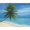 thumbnail image 2 of Rhyan, Vivien 32x26 Black Ornate Wood Framed with Double Matting Museum Art Print Titled - Palm Beach I, 2 of 4
