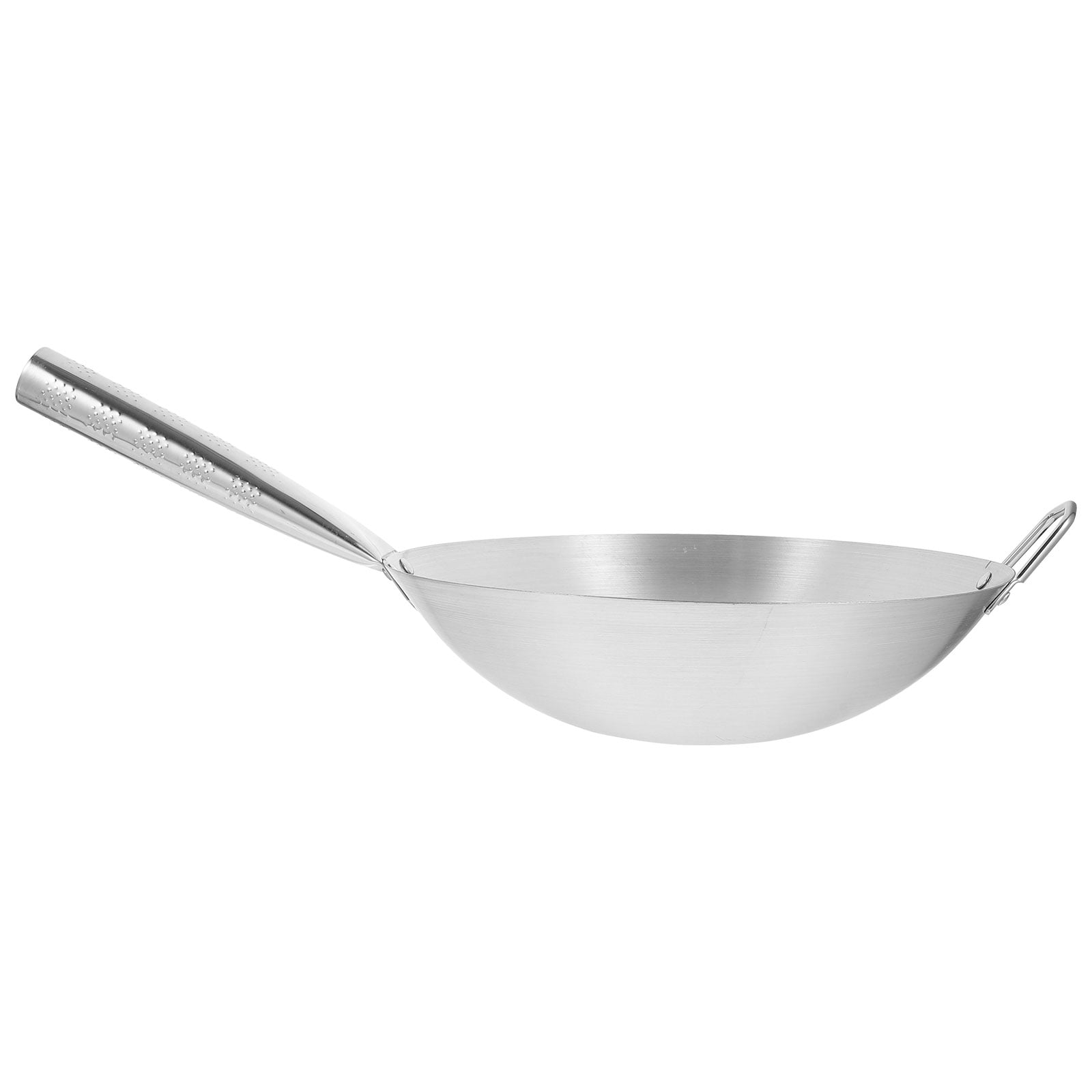 UPKOCH 1Pack Lightweight Frying Pan Non Stick Stainless Steel Suitable for Home Cooking Silver