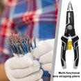 thumbnail image 1 of Alicates de electricista 9 en 1, herramienta de prensado pelado de cables duradera, herramientas de cableado afiladas FLhrweasw  Nuevo, 1 of 9
