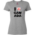 thumbnail image 3 of Inktastic I Love Canada Heart with Maple Leaf Women's T-Shirt, 3 of 5