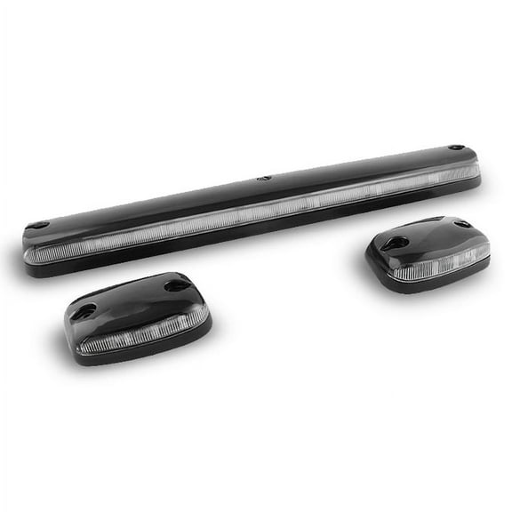 AKKON - For 2007-2013 Silverado Sierra Pickup Clear 3Pcs Amber LED Roof Top Running Cab Lights Replacement