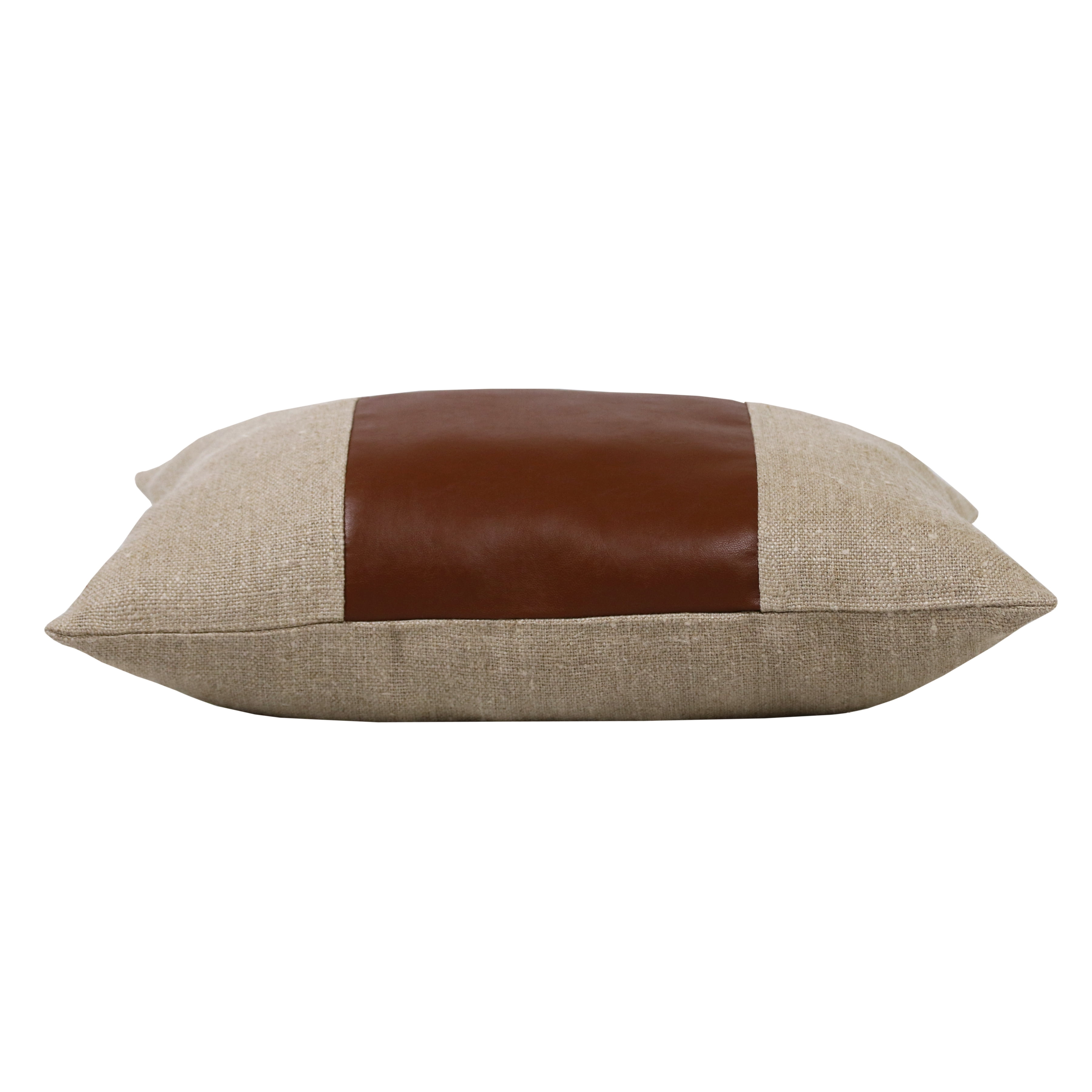Harlow Hill Faye 14" x 20" Tan/Brown Striped Linen Adult Decorative Throw Pillow Cover