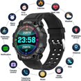 thumbnail image 2 of JM Pulsera inteligente Bluetooth Reloj portátil Rastreador de movimiento Monitor de ritmo cardíaco SmartWatch, Rosa ER, 2 of 5