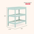 thumbnail image 3 of Dream On Me Ridgefield 2 Shelf Changing Table, New Zealand Pinewood, Mint and White, 3 of 6