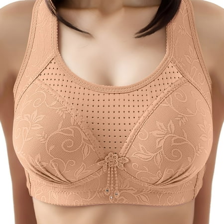 Fsqjgq Womens Underwear Nursing Bras for Women Strapless Backless Bra Comfortable Large Size Thin Underwear Wrapped Bra without Steel Ring Comfortable Beautiful Back Bra Pullover Sports Bras Lingerie