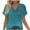 Sky Blue, variant on Summer Oversize Shirts for Womens Fashion Printing Short Sleeve Out Blouse Funny V-Neck T-Shirt Blouses