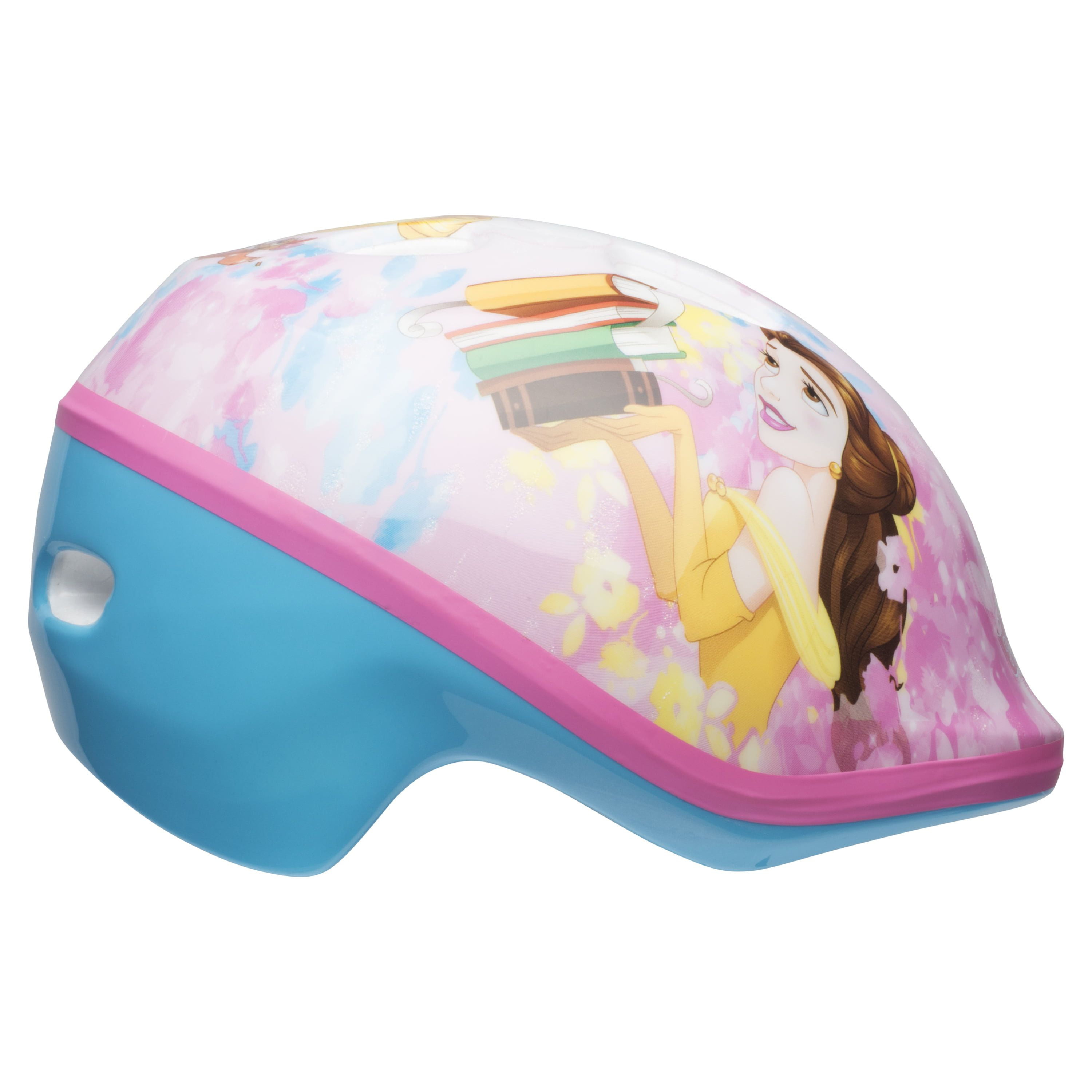 bell child and toddler princess bike helmets Disney Princesses Rule Glitter Bell Bike Helmet, Pink/Light Blue, Toddler  3+ (48-52cm)