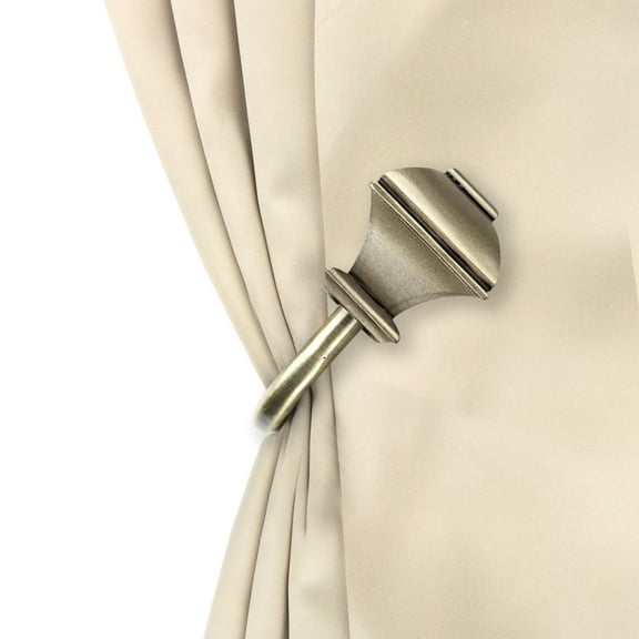 Domovina Arya Curtain Holdback Pair-Color:Antique Brass