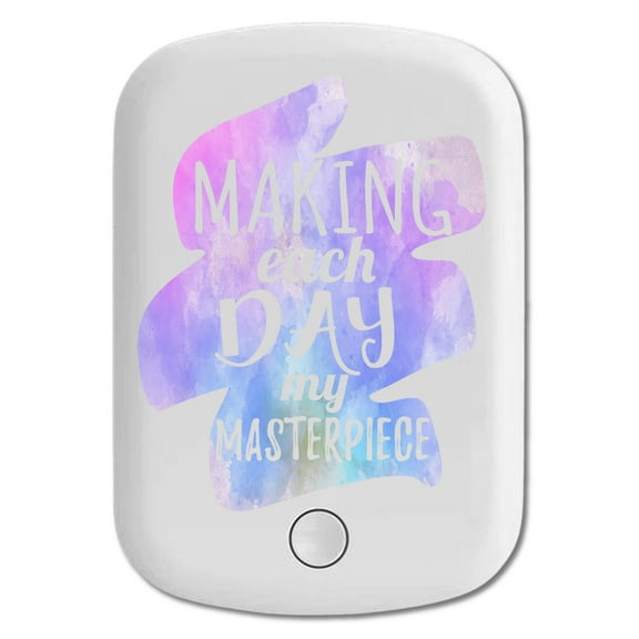 DistinctInk Magnetic Battery Pack, 5000 mAh Wireless Portable Charger with USB-C Cable, Compatible with MagSafe iPhone 14 / 13 / 12 Series - Make Each Day My Masterpiece