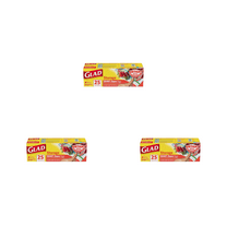 Glad Quart Storage Zipper Bags 25ct – 3 Pack