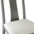 thumbnail image 6 of Castle Place Minimalist Wooden Dining Chair, Set of 2, Grey, 6 of 8