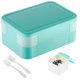 thumbnail image 4 of Ganfancp Fiambrera Bento Box Adultos con Compartimentos para Mujeres y Hombres Juego de Utensilios y Recipiente para Salsa Fiambrera Bento para Niños Muy Bonita Apta para Microondas Ofertas Flash 1X, 4 of 6