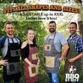 thumbnail image 2 of BBQ Butler Grilling Apron - Premium Grill Canvas Apron - Deluxe Leather, 2 of 6