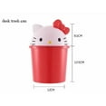thumbnail image 5 of Household Cute Sanrio Hello Kitty Trash Can Rubbish Basket Living Room Bedroom Deco, 5 of 7