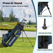 Costway 12 Pieces Men's Complete Golf Club Set Right Hand 460CC #1 Driver & #3 Fairway