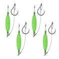 thumbnail image 1 of Uxcell 4-Pack Aparejos de Flotación para Bagre, Flotadores de Pesca de Espuma EVA de 2.5 Pulgadas con Swivel y Ganchos, Flotadores de Corcho Rattling para Bagre [Verde Claro], 1 of 1