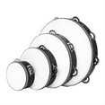 thumbnail image 1 of 4Pcs Adult Hand Drum Set Double Row Hand Bell Drum Kit Wood Drum 4 Inch 6 Inch 8 Inch 10 Inch Handheld Drum, 1 of 6