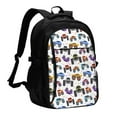 thumbnail image 1 of Balery Cartoon Monster Trucks1 Mochila con carga USB para hombre y mujer - Mochila impermeable y antirrobo para portátil con puerto USB para viajes, trabajo, estudios y universidad, 1 of 7