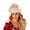 Pink, variant on Baby Sweetie Christmas Hats Santa Hat for Women Plush Party Cap with Princess Tiara or New Year Holiday Party Supplies