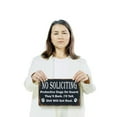 thumbnail image 3 of No Soliciting Dogs on Guard 8 Inch x 12 Inch Novelty Plastic Sign Durable Weatherproof UV Protected Perfect for Homes Entryways Fun Gift for Dog Owners Crafted in the USA, 3 of 5