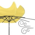 thumbnail image 6 of CorLiving 10 Foot Wind Resistant Patio Umbrella, Outdoor Parasol with Crank Tilt, Round Market Umbrella with Base, for Patio, Umbrella with Crank, Tilt Umbrella, Outdoor Umbrella, Yellow, 6 of 15