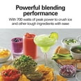 thumbnail image 3 of Hamilton Beach Power Elite Blender for Shakes and Smoothies with 3-Cup Vegetable Chopper Mini Food Processor, 40oz Glass Jar, 12 Functions for Puree, Ice Crush, Black and Stainless Steel (58149), 3 of 5