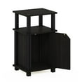 thumbnail image 6 of Furinno Brahms 3-Tier End Table with Door, Espresso, Black, 6 of 8