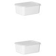 thumbnail image 3 of Bewildely Contenedor de plástico de alimentaria con tapa transparente: seguridad y frescura Contenedores fáciles de ubicar Blanco 1 pieza Blanco PC 1 2piezas, 3 of 6