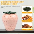 thumbnail image 3 of Grusce Strawberry Shaped Jar with Lid Cute Strawberry Ceramic Jar Creative Strawberry Shaped Canister Unique Strawberry Candy Jar Multifunctional Strawberry Cookie Jar for Tea Coffee Candy Cookie, 3 of 5