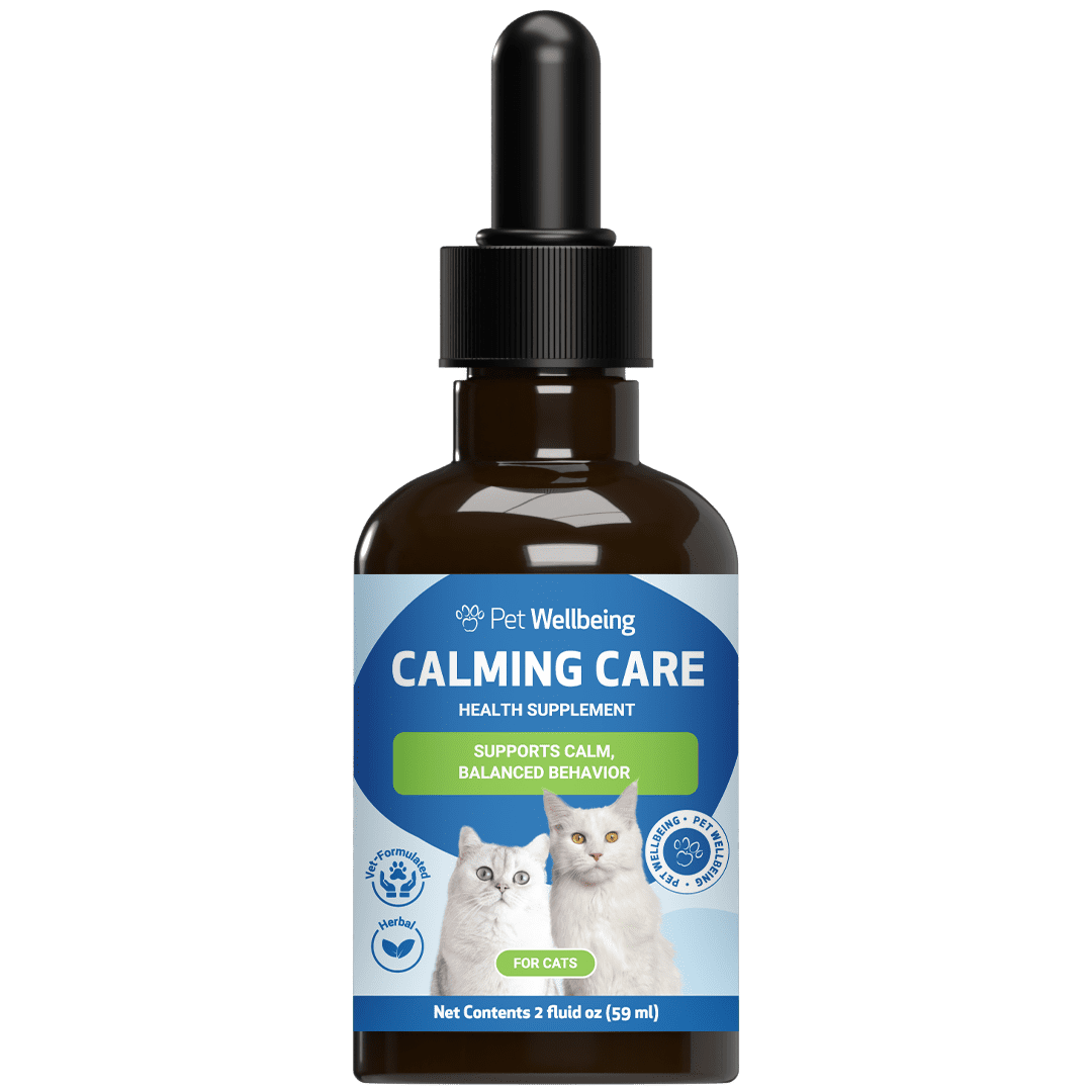 Pet Wellbeing Natural Support for Cat Anxiety and Stress - Calming Care 2oz (59ml)
