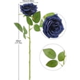 thumbnail image 2 of Artificial Rose Flower Blush Flowers Pink Roses Silk Flowers pcs with Long Stem Silk Roses Bouquet for Wedding Bridal Shower Party Home Decoration, 2 of 5