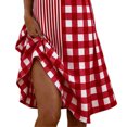 thumbnail image 5 of Women's Dresses Plus Size Lounge Printed Long Sleeve Round Neck Loose Short Nightgown, 5 of 5
