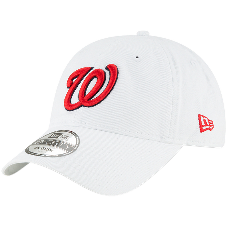 white washington nationals hat
