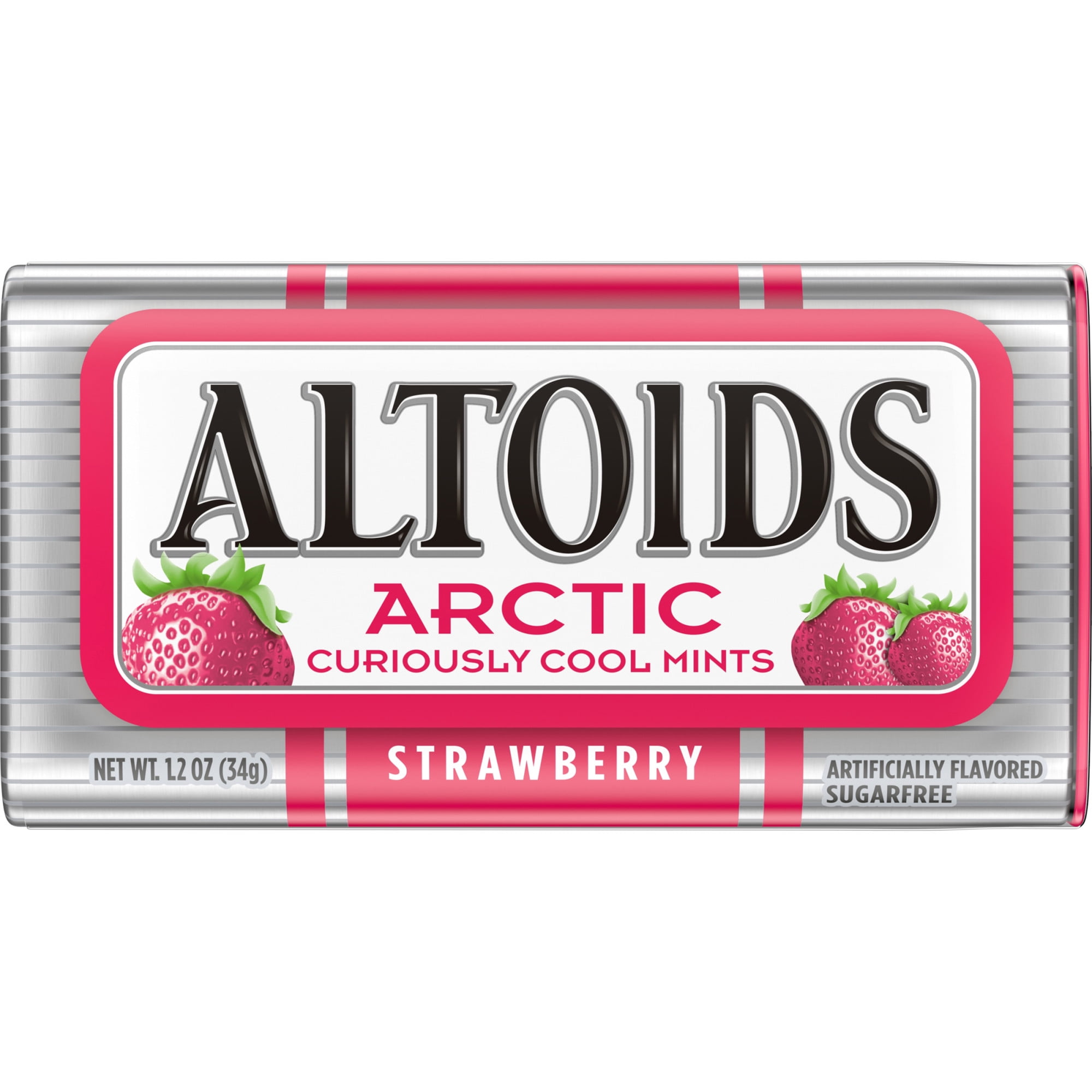 Altoids Arctic Strawberry Sugarfree Mints 1 2 Ounce Walmart Com Walmart Com