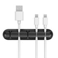 thumbnail image 2 of Qyaukm Cord/Cable Organizer Black Cord Holder, Wire Organizer Usb Cable Management Cord Keeper, 1 Pack Cable Clips for Car Home and Office (5 Slots), Retaining Clip, 2 of 9