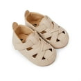 thumbnail image 7 of Odeerbi Infant Toddler Boys Girls Soft Sole Shoes Slip Resistant Prewalker Summer Non Slip Baby Shoes Beige, 7 of 7
