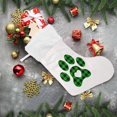 thumbnail image 6 of Coolnut 2 PSC Christmas Stockings Dog Paw Black and Green Christmas, 17.7" Xmas Fireplace Santa Socks Christmas Tree Hanging Stockings Decoration for Christmas Holiday Xmas Gift, 6 of 6