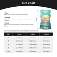 thumbnail image 5 of Daiia Retro Palm Beach Sunset Printed Womens Workout Tops for Women Quick-dry Tank Tops Mesh Yoga Shirts Athletic Running Tank Tops Sleeveless Gym Clothes-XX-Large, 5 of 7