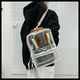 thumbnail image 5 of Mochila transparente de PVC resistente, mochila transparente, bolsa grande para libros escolares, bolsas de almacenamiento, 5 of 6