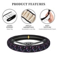 thumbnail image 6 of Naloa Colorful Guitar Elastic Steering Wheel Cover, Auto Steering Wheel Cover – 15 Inch , Comfortable Grip, Fit Suvs,Vans Cars,Trucks, 6 of 8