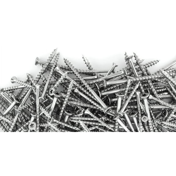 Starborn 5001449 No.8 x 2 in. Star Flat Head Stainless Steel Deck Screws, Pack of 500