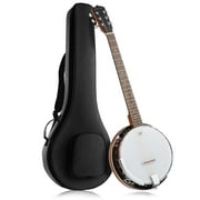 Jameson Guitars 6-String Banjo Guitar with Closed Back Resonator and 24 Brackets