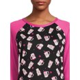 thumbnail image 4 of Lissome Women’s and Women’s Plus Ultra Soft Holiday Long Sleeve Printed Sleepshirt, 2-pack, Sizes S-4X, 4 of 5