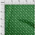 thumbnail image 2 of oneOone Velvet Green Fabric Plants In Vase Sewing Material Print Fabric By The Yard 58 Inch Wide, 2 of 5