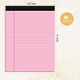 thumbnail image 2 of Aixiny Wide Ruled Note Pads, 8.5" x 11", Pink, 50 Sheets, 2 Count, 2 Pack, 2 of 8