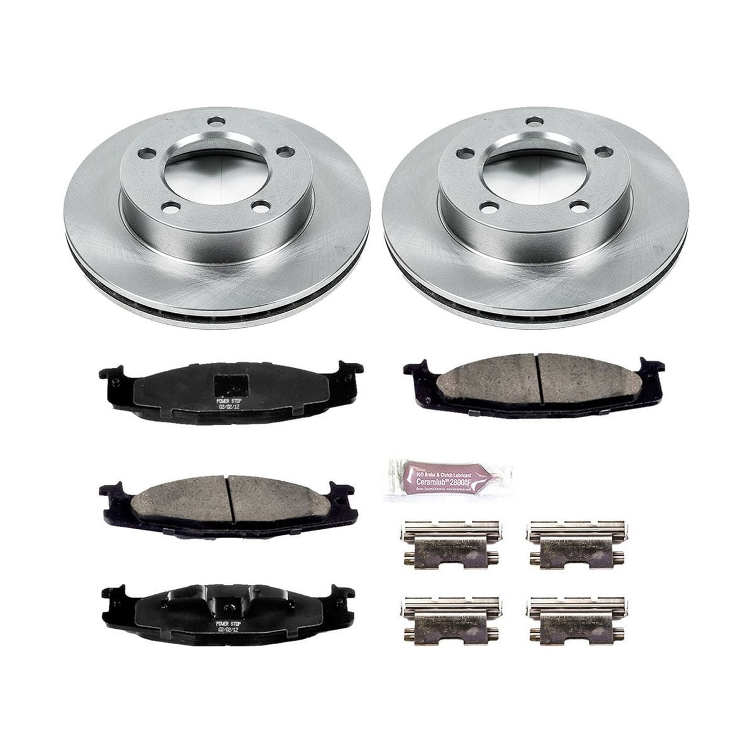 Power Stop Front Stock Replacement Brake Pad and Rotor Kit KOE5067